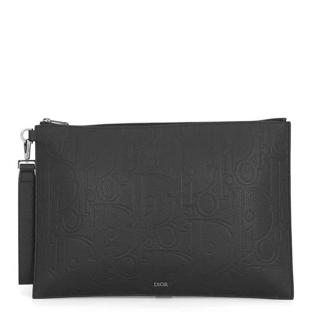 Dior Gravity A4 Pouch Black2ESCA549LLG_H00N Calf Leather in Calfskin from GALLERY RARE
