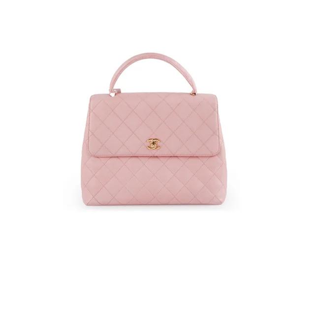 Chanel Kelly Caviar Bag Pink in Pink Caviar leather from The Purse Affair
