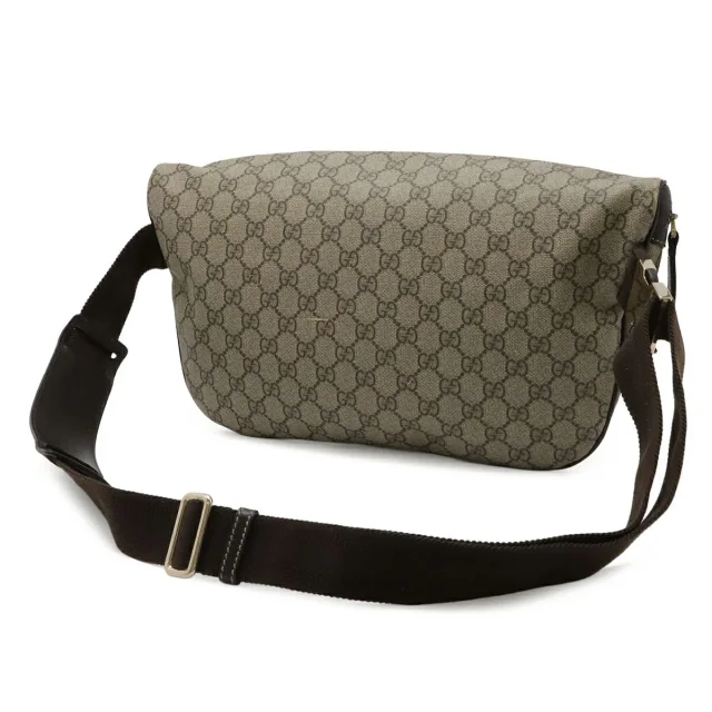 Gucci GG Supreme Body Bag in Beige Canvas from LuxUness, photo 2 of 9