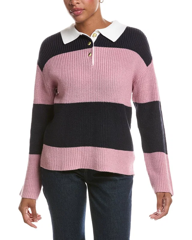 RD STYLE Mae Long Saleeve Polo Neck Pullover, image 1 of 1 from Rue La La