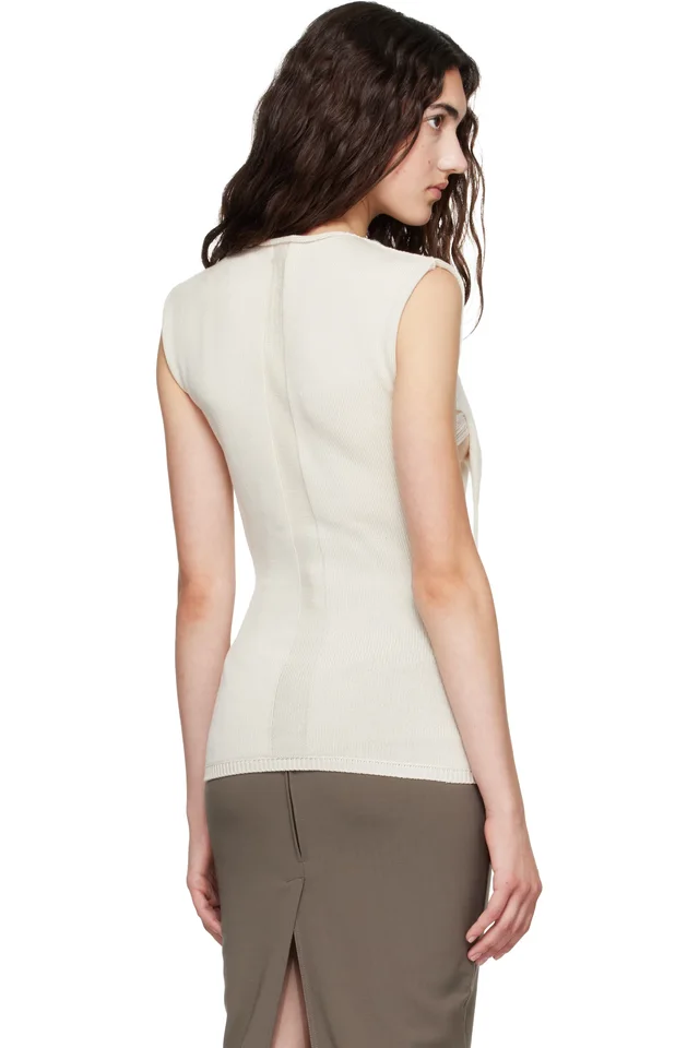 Rick Owens Off-White Hollywood Tanja Top, photo 3 of 4 from SSENSE