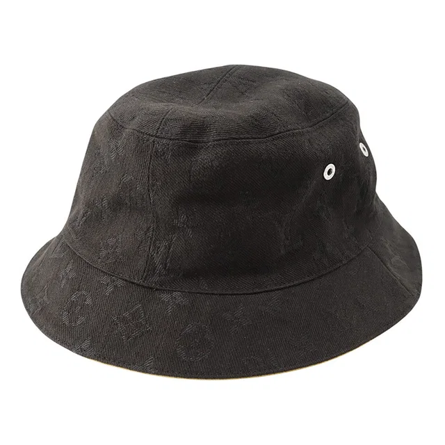 Louis Vuitton Reversible bucket hat Size 58 Noir/YellowM76208 Cotton60% Polyester40% in Black from GALLERY RARE
