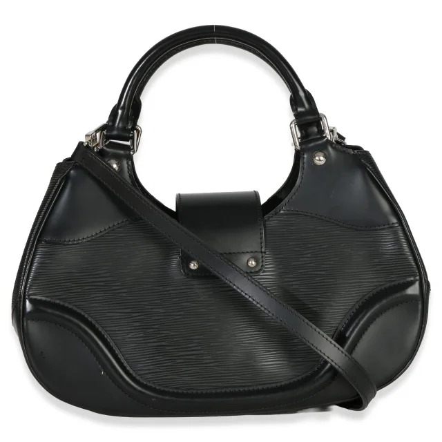 Louis Vuitton Black Epi Leather Montaigne Crossbody Bag in Black Leather from Season 2 Consign, photo 4 of 8