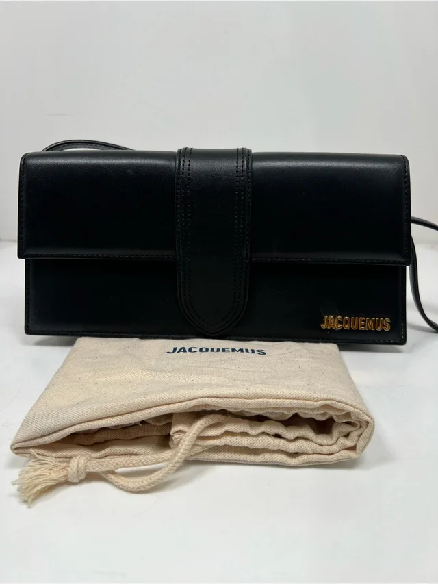 Jacquemus Womens Le Bambino Long Shoulder Bag Leather Black in black Leather from Poshmark