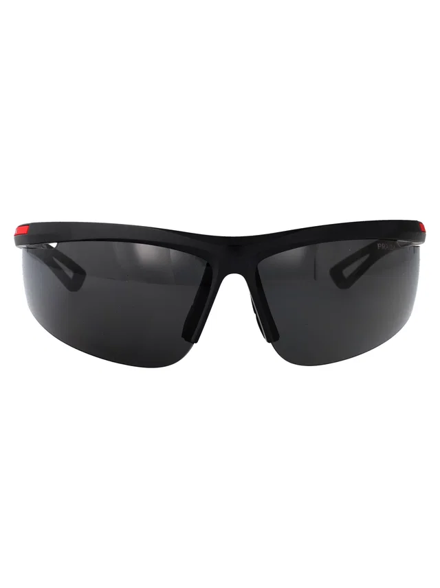 Prada 0ps Shield Matte Black Injected Sunglasses in Black from HEWI
