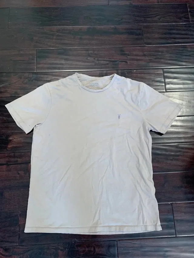 Maison Margiela All Saints Dexter Short Sleeve Ramskull T-Shirt in Beige, Men's (Size Xl) in neutral|white from Grailed