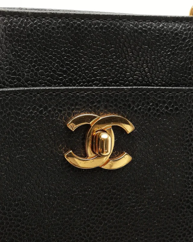 Chanel CC Caviar Tote Bag in Caviar leather from A Retro Tale, photo 7 of 11