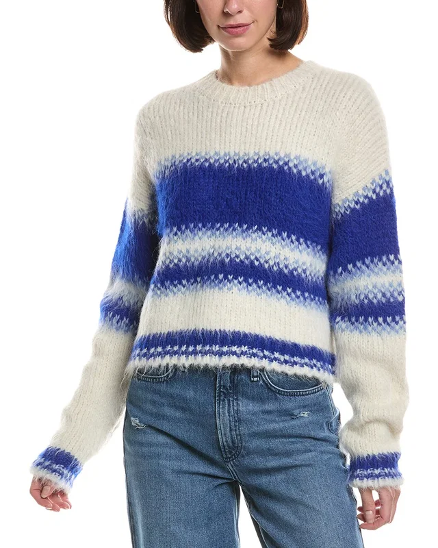 MOTHER The Crop Alpaca & Wool-Blend Jumper, image 1 of 1 from Rue La La