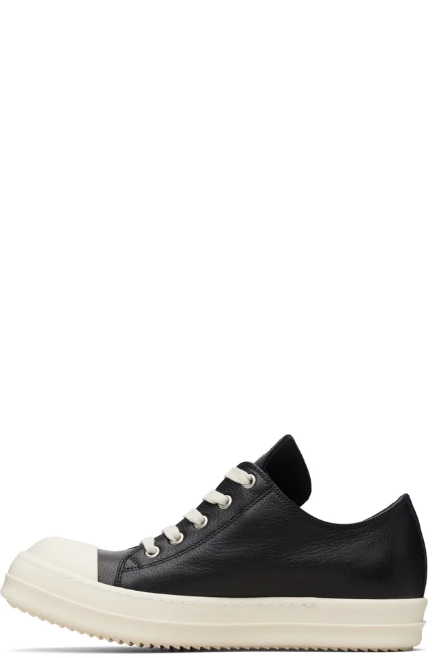 Rick Owens Black Temple Extreme Low Sneakers, photo 3 of 5 from SSENSE