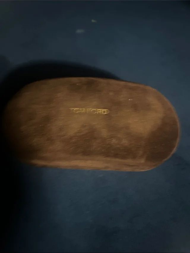 Tom Ford Brown Suede Eyewear Case With Gold Logo in brown|red Suede from Poshmark