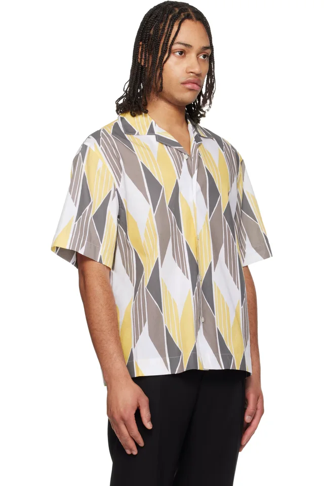Hugo Multicolor Camp Collar Shirt, photo 2 of 4 from SSENSE