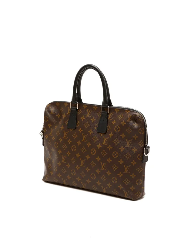 Louis Vuitton Monogram Macassar Porte-Document Jour Business Bag in Canvas from A Retro Tale, photo 2 of 9