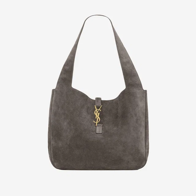 Saint Laurent Shoulder Bag — Gray Suede in Grey Suede from HEWI