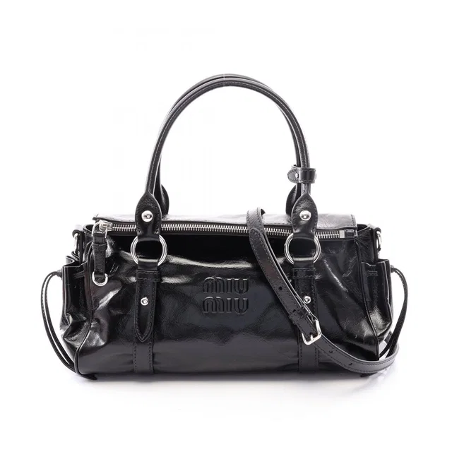 Miu Miu Handbag Vitello Shine Leather in Leather from The Reluxe