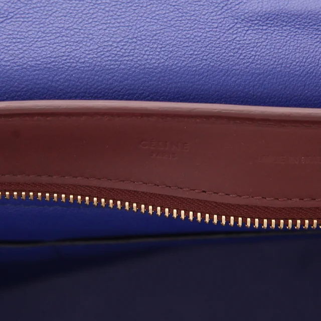 Celine Trapeze handbag in Burgundy Calfskin from Collector Square, photo 3 of 4