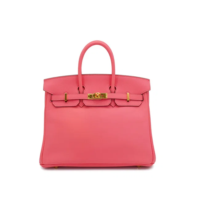 Hermès Birkin 25 Rose Azalee Veau Swift Hand Bag 2017 A Stamp Gold Hardware in Pink Swift leather from Luxury Promise