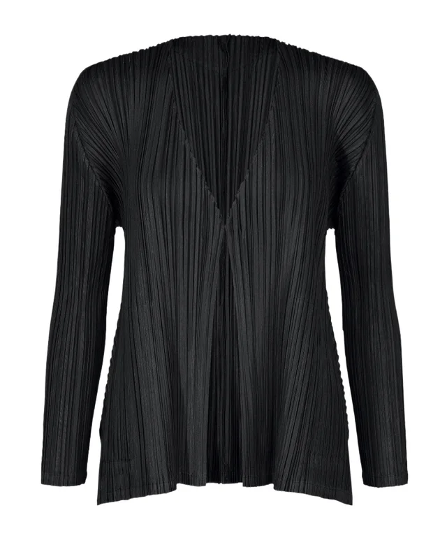 Pleats Please By Issey Miyake pleated shawl-collar jacket, image 1 of 1 from SENSER