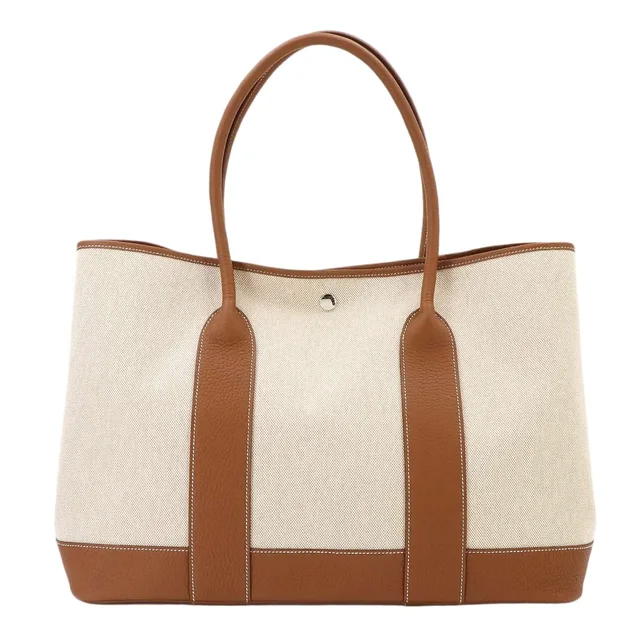 Hermès Neo Garden Party 41 Voyage Tote Bag Toile H Negonda Ecru in Canvas from The Reluxe