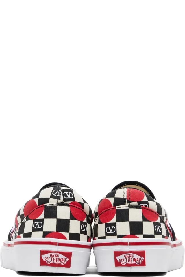 Valentino Garavani Off-White Vans Edition VLogo Checkerboard Print Slip-on Sneakers, photo 2 of 5 from SSENSE