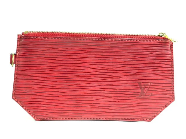 Louis Vuitton Red Epi Geometric Sac Pouch Pochette in Red from Bagriculture
