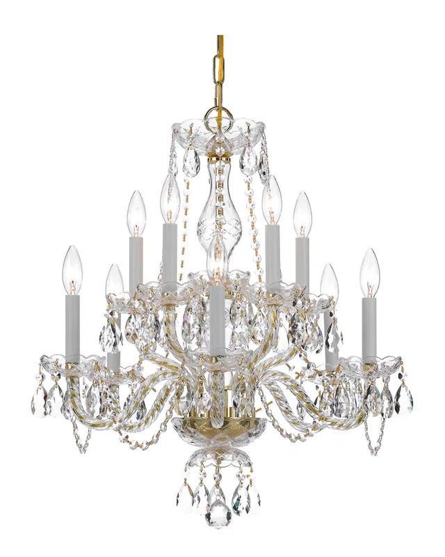 Crystorama 10-Light Traditional Crystal Chandelier Hand Cut Crystal, image 1 of 1 from Rue La La