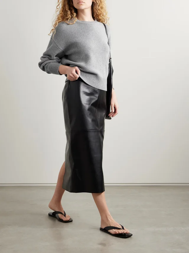 ANOTHER TOMORROW Cashmere and wool-blend sweater in Grey, photo 2 of 2 from NET-A-PORTER (Canada)