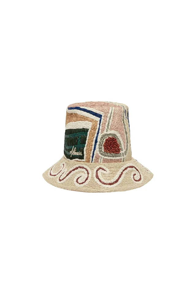 2504 - RESORT 26 VELORA RAFFIA BUCKET HAT from Alemais, photo 1 of 1