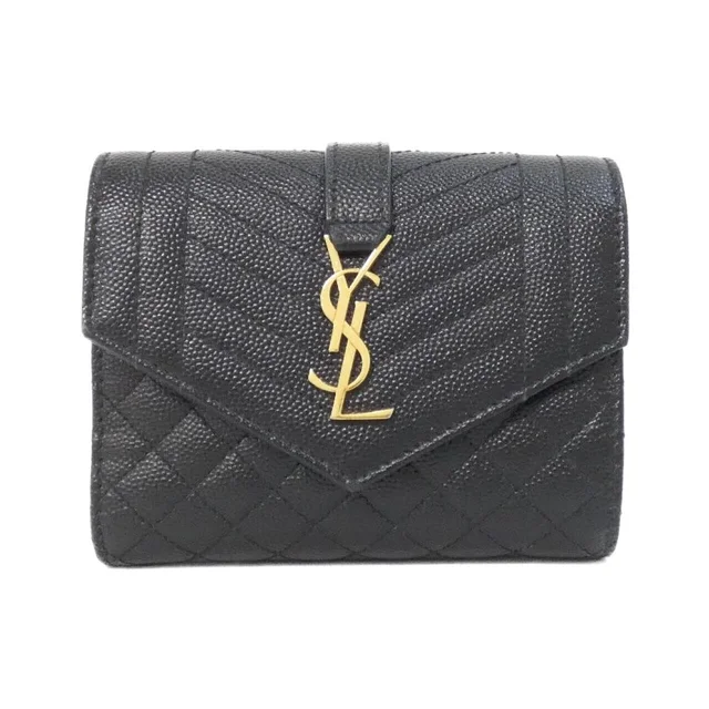 Saint Laurent サンローラン 651028 BOW91 財布 in 1000/BLACK(ブラック) / GOLD(ゴールド)金具 from KOMEHYO