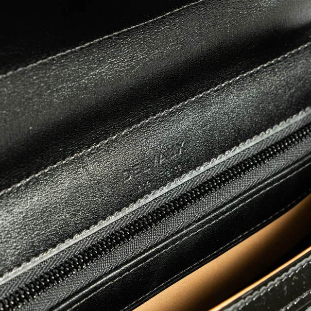 Delvaux Black Toile de Cuir Brillant MM Bag in Black from Labellov, photo 6 of 9