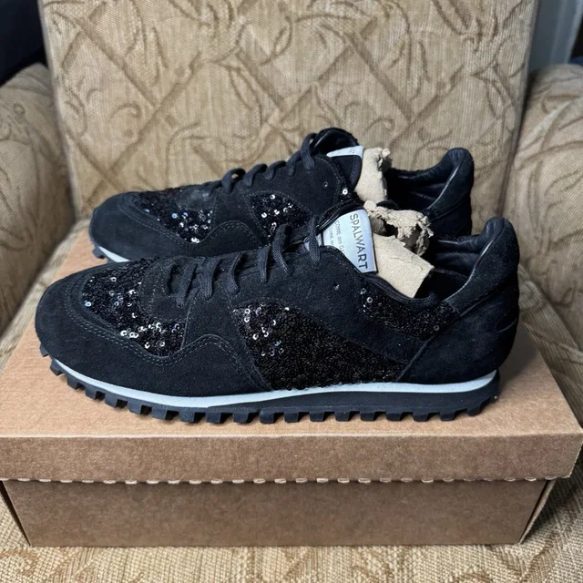 Comme des Garçons Spalwart Sequin Suede Sneakers Size 42 (K-123527) Very Nice! in black Suede from Poshmark