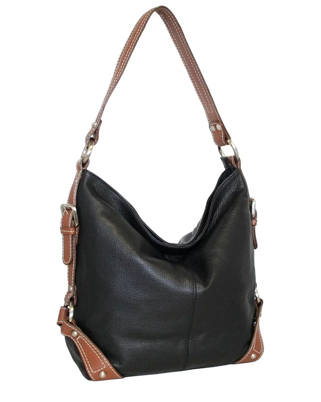 Nino Bossi Moda Milano Hobo Genuine Leather Bucket Bag, image 1 of 1 from Rue La La