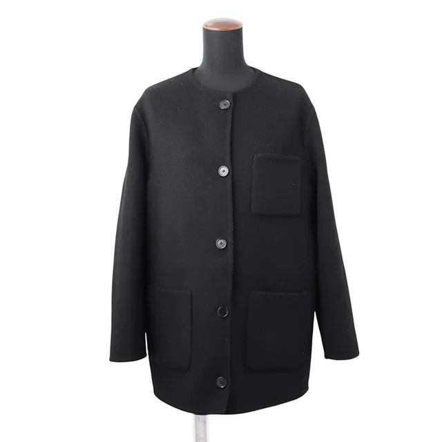 Gucci Reversible Wool Silk Jacket Size 36 Black/Gray840657 Z7ASL 1189 Wool99% Silk1% in Black Silk from GALLERY RARE