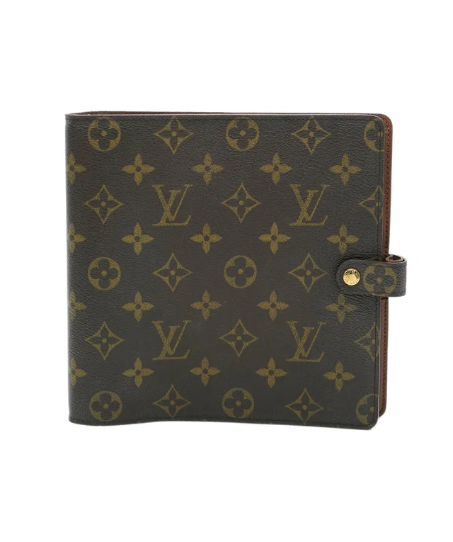 Monogram Agenda scrapbook Day Planner Cover R20955 LV Auth yk4249 in Leather from Luxury Promise