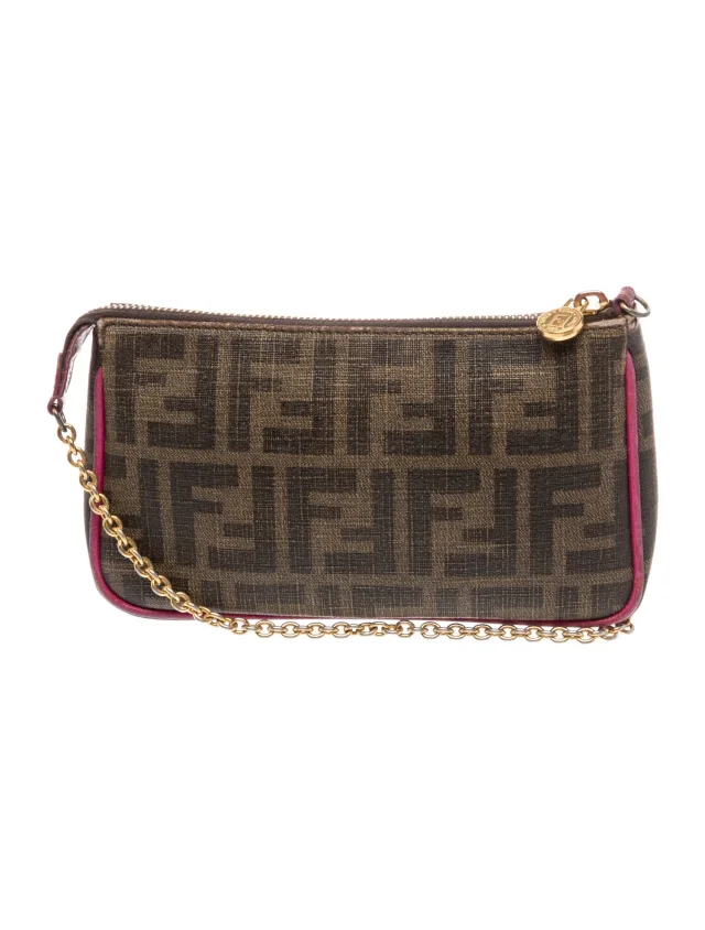Fendi Zucca FF Pochette in Canvas from The RealReal, photo 4 of 5