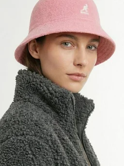 Kangol Wide brim bucket hat in 55% Acrylic, 25% Polyester, 100% Nylon, photo 3 of 6 from LUISAVIAROMA