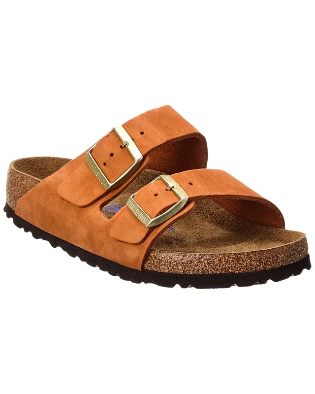 Birkenstock Arizona Soft Footbed Leather Sandal in https://asset2.ruecdn.com/images/sw/131152/1311529838_RLSW_brown.jpg, image 1 of 1 from Rue La La