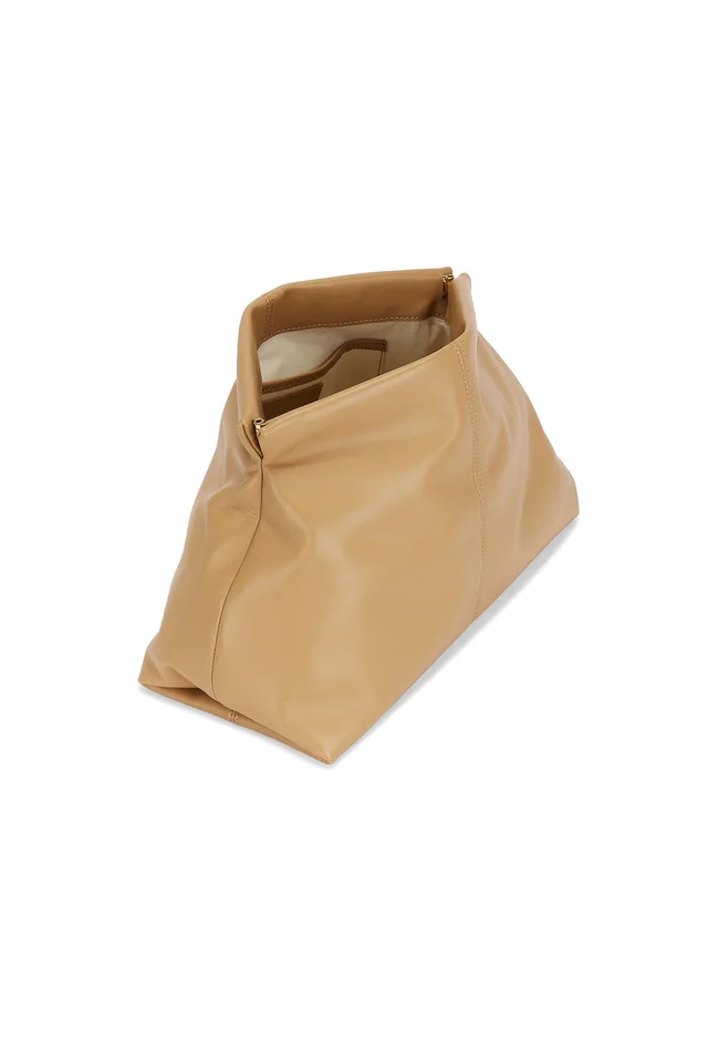 Flattered Clay Clutch in Biscotti Leather, photo 4 of 4 from REVOLVE (Canada)
