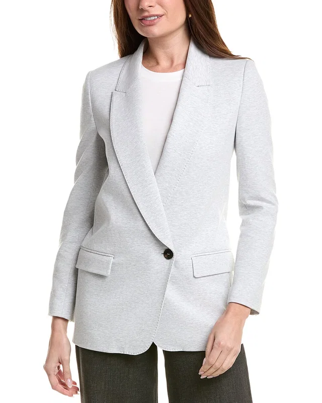 Brunello Cucinelli Jersey Silk-Blend Blazer, image 1 of 1 from Gilt