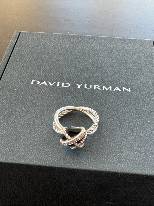 David Yurman Sterling Silver Cable Knot Ring in silver|gray from Poshmark