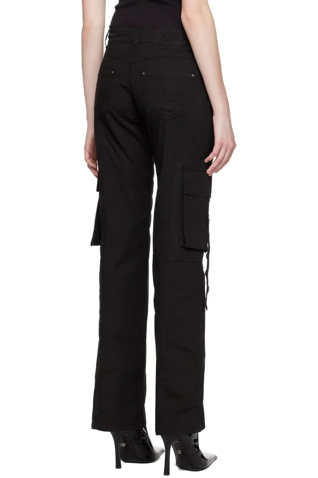 Blumarine Black Eyelet Trousers, photo 3 of 4 from SSENSE