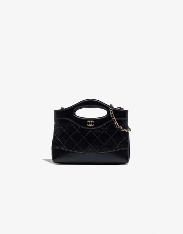 Chanel 31 Mini Tote Calf Black in Black Calfskin from SACLÀB