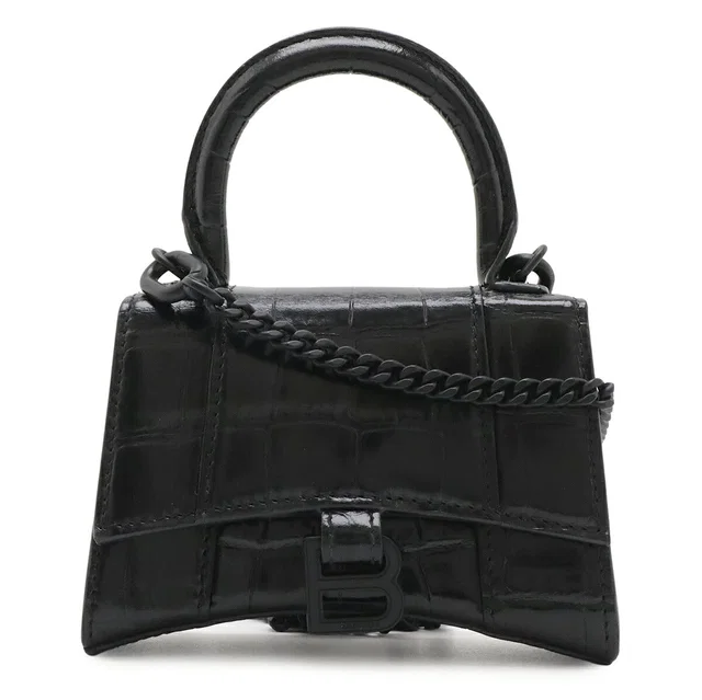 Balenciaga Hourglass Mini 2way Shoulder Bag in Leather from LuxUness
