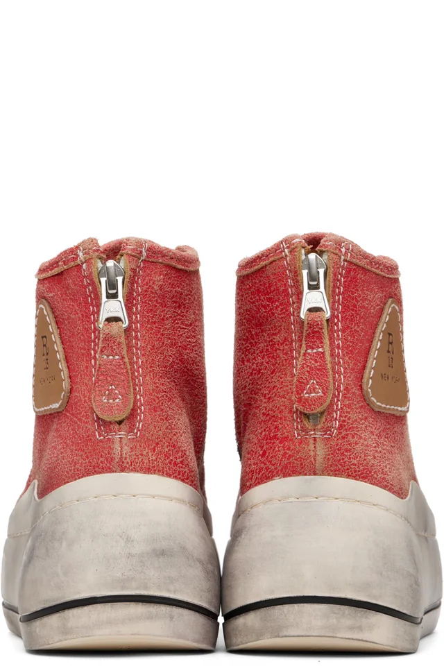 R13 Red Kurt High Top Sneakers, photo 2 of 4 from SSENSE