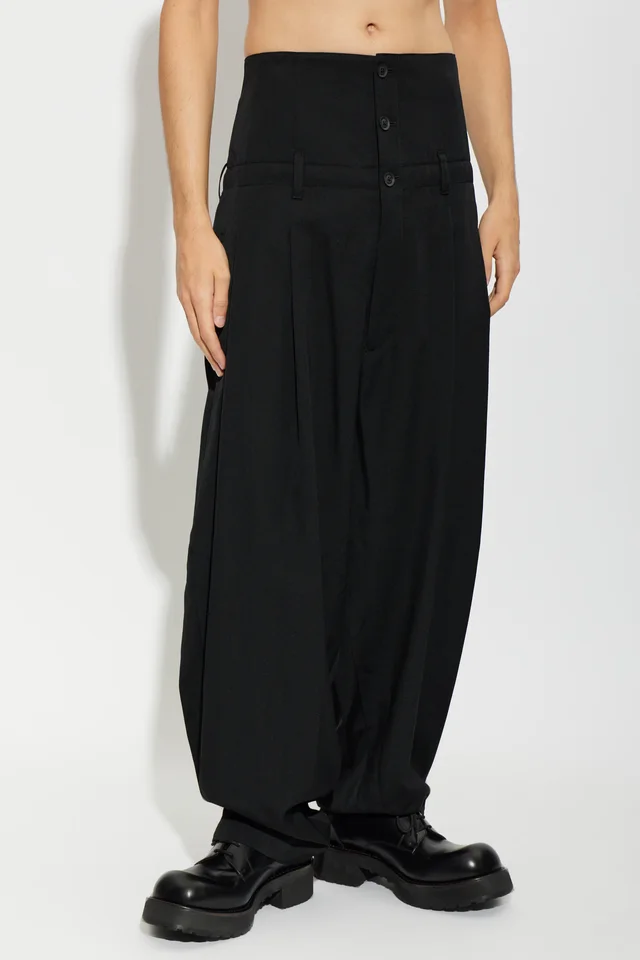 Yohji Yamamoto High Waist Wide-Leg Pants, photo 2 of 4 from SENSER