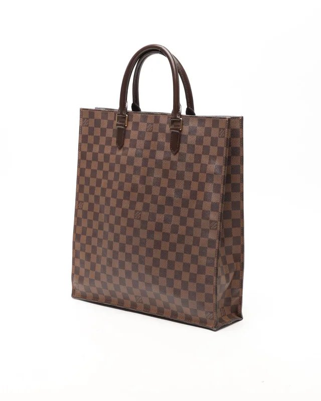 Louis Vuitton Damier Ebene Sac Plat GM Bag in Brown from A Retro Tale, photo 3 of 10