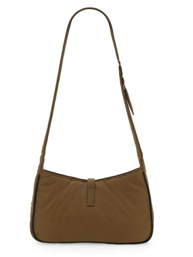 Saint Laurent Le 5 À 7 Shoulder Bag — Brown Polyamide in Brown from HEWI