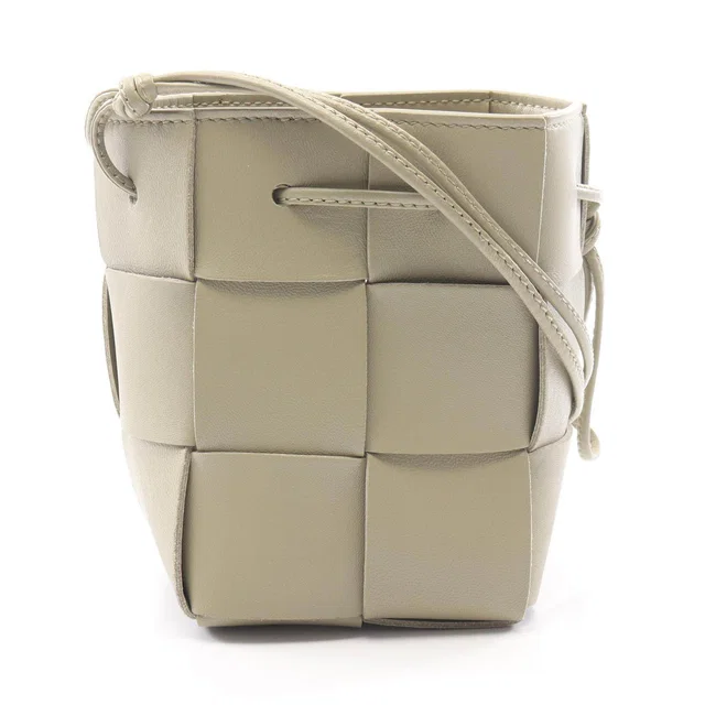 Bottega Veneta Cassette Leather Crossbody Bucket Bag in Leather from LuxUness