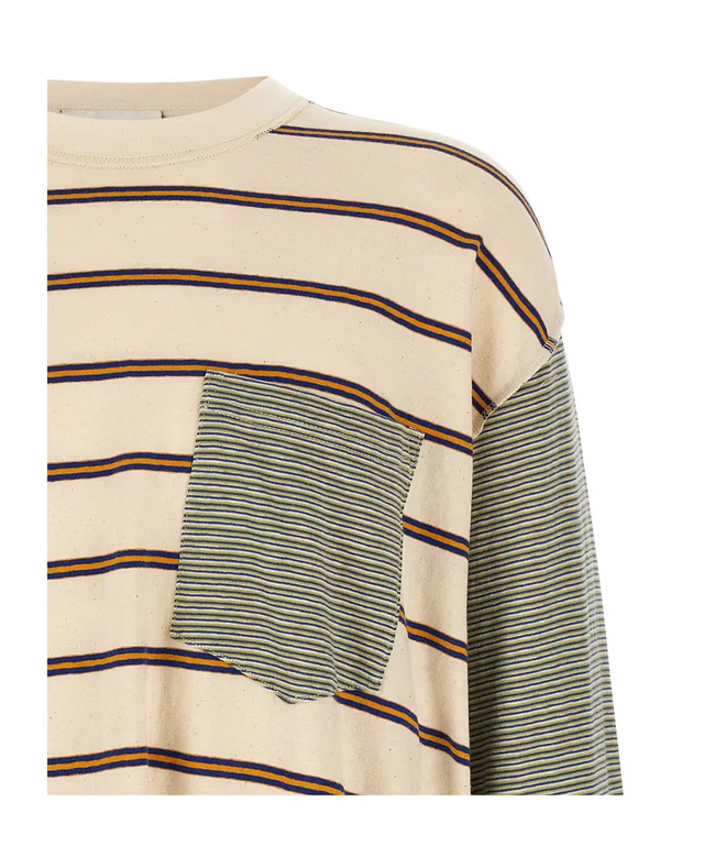 Song For The Mute Asymmetric Rugby Stripe T-Shirt, photo 3 of 4 from SENSER