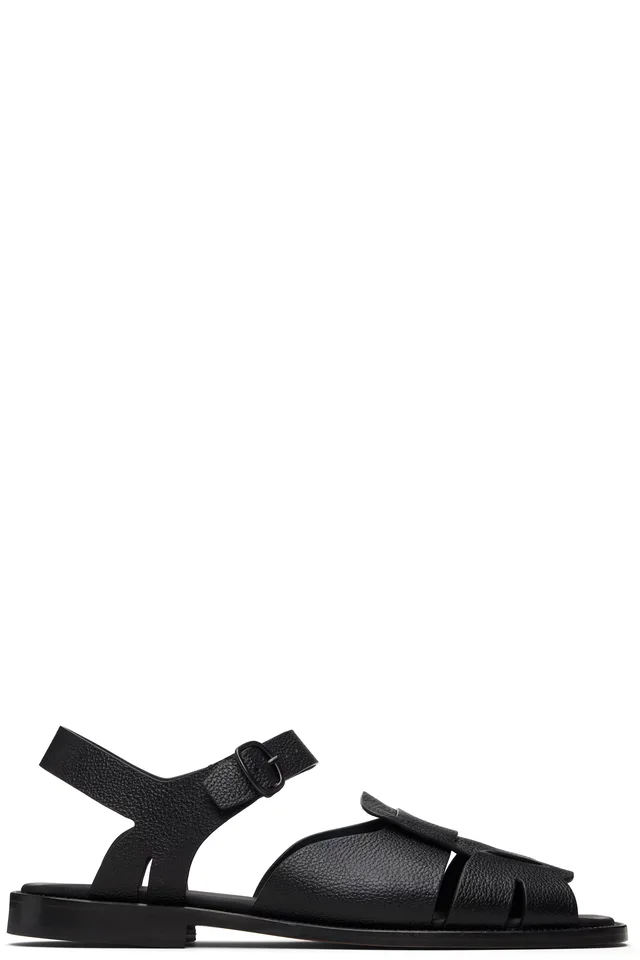 Black Roca 2 Grainy Veg Tanned Sandals, image 1 of 1 from SSENSE
