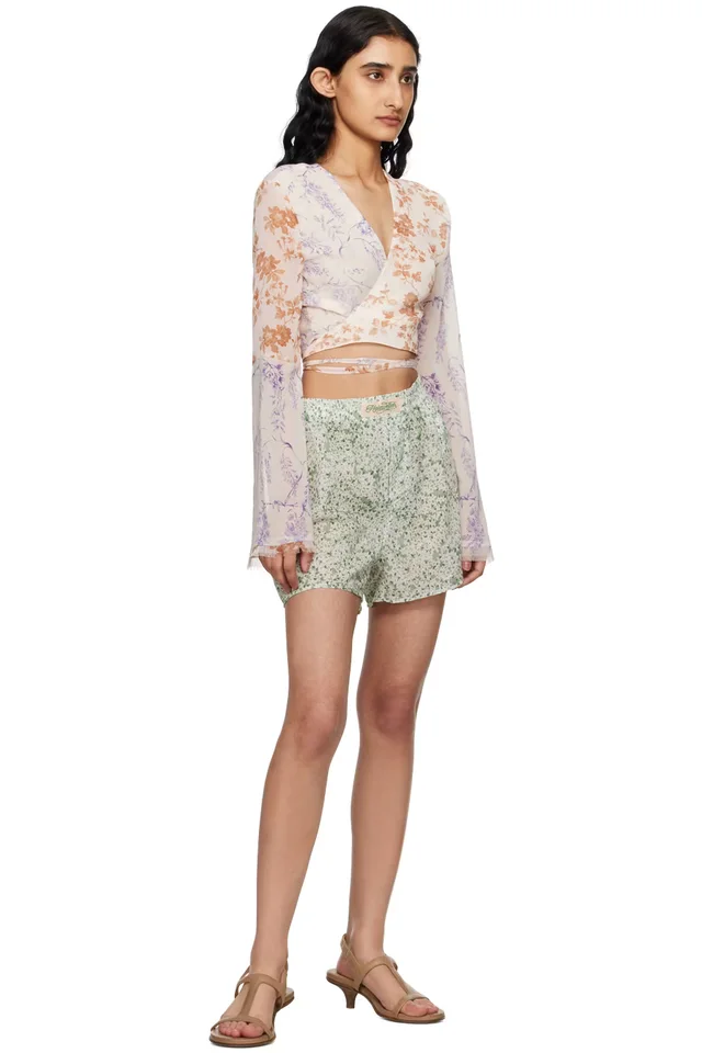Holzweiler Green Bay Shorts, photo 4 of 4 from SSENSE